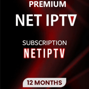 Interface NET IPTV abonnement premium affichant une large sélection de chaînes en haute définition
